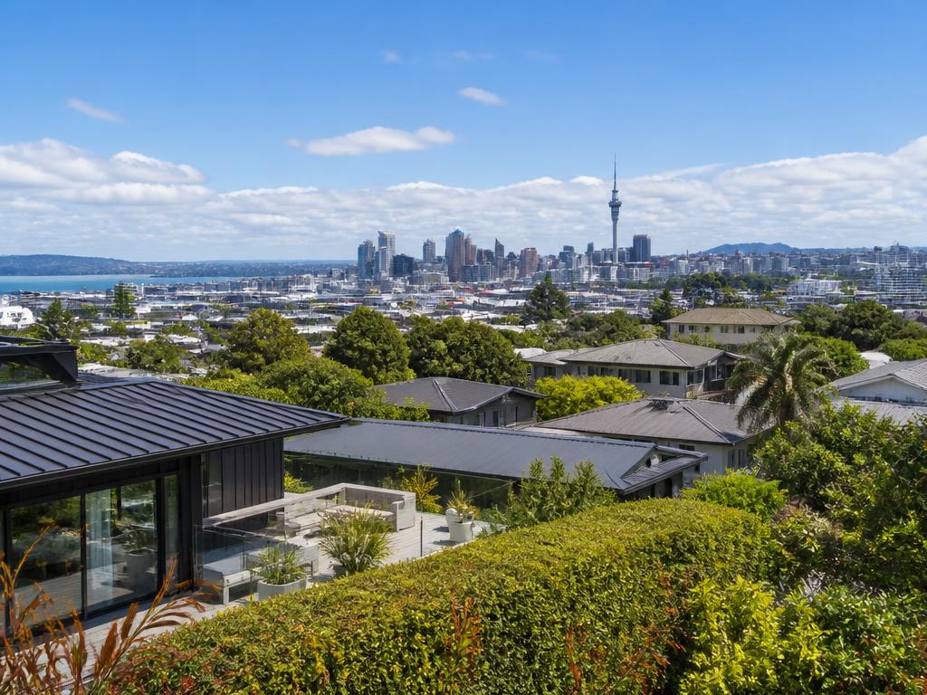 Auckland homes and city landscape